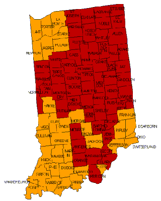 Indiana Radon Map
